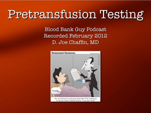 Pretransfusion Testing Cover