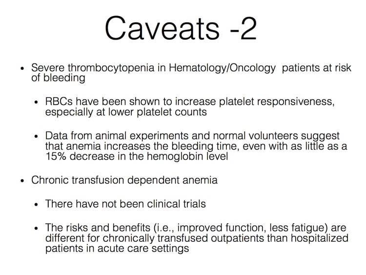 Carson Slide 6 - Caveats of Recommendations (2 of 2)