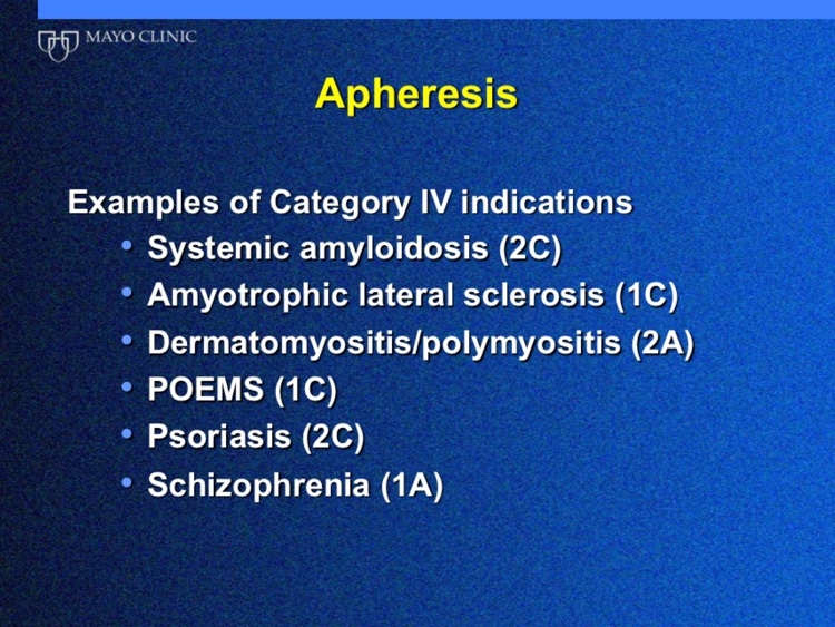 Winters Slide 10 - Category IV indications ("the answer is no")