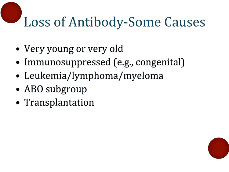 Slide 8: Summary of ABO discrepancies associated with "antibody loss"