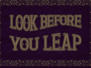 Look Before You Leap Image, Haspel, Evidence-based practice