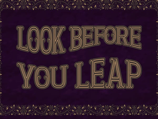 101CE: Look Before You Leap with Rich Haspel