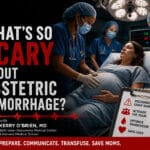 105CE featured image showing pregnant woman being attended by physicians